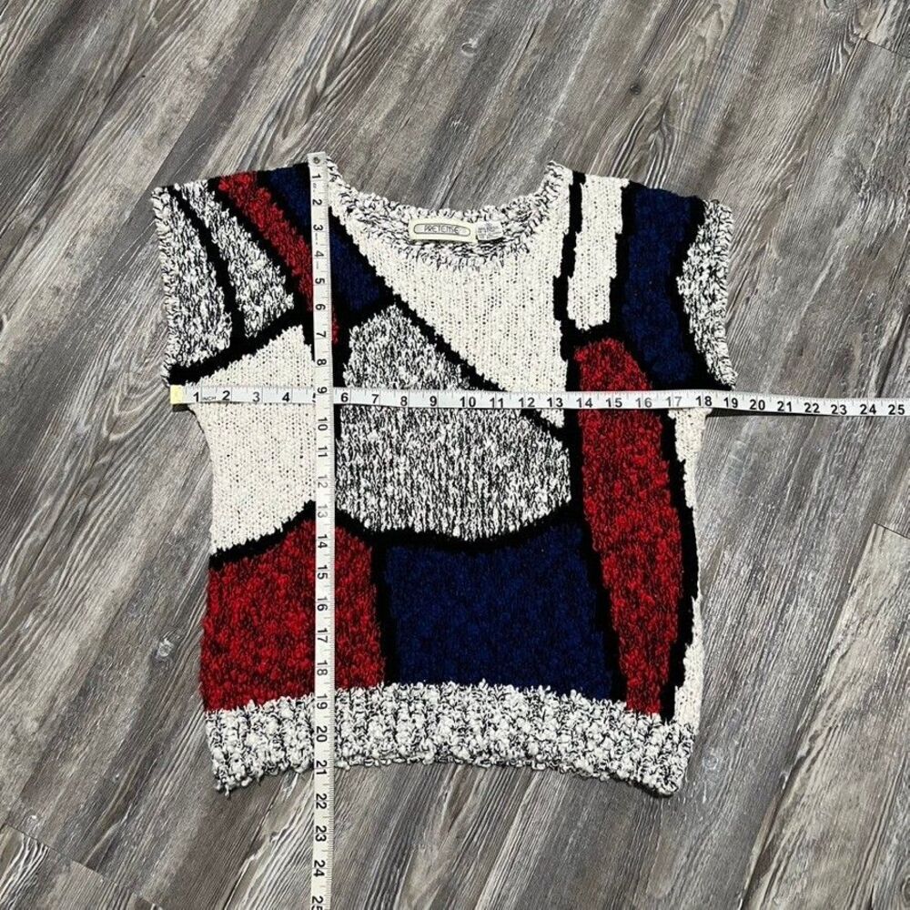 Vintage Pretense Abstract Popcorn Knit Sweater - Picture 4 of 5